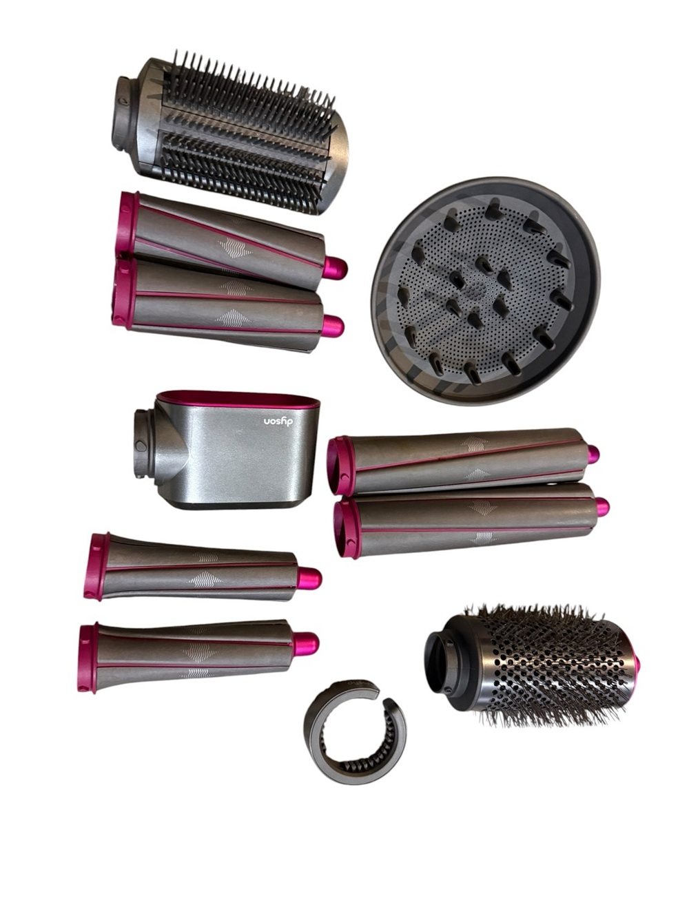 Dyson Airwrap Styling Set in Pink and Silver with Orange Case - Picture 11 of 14